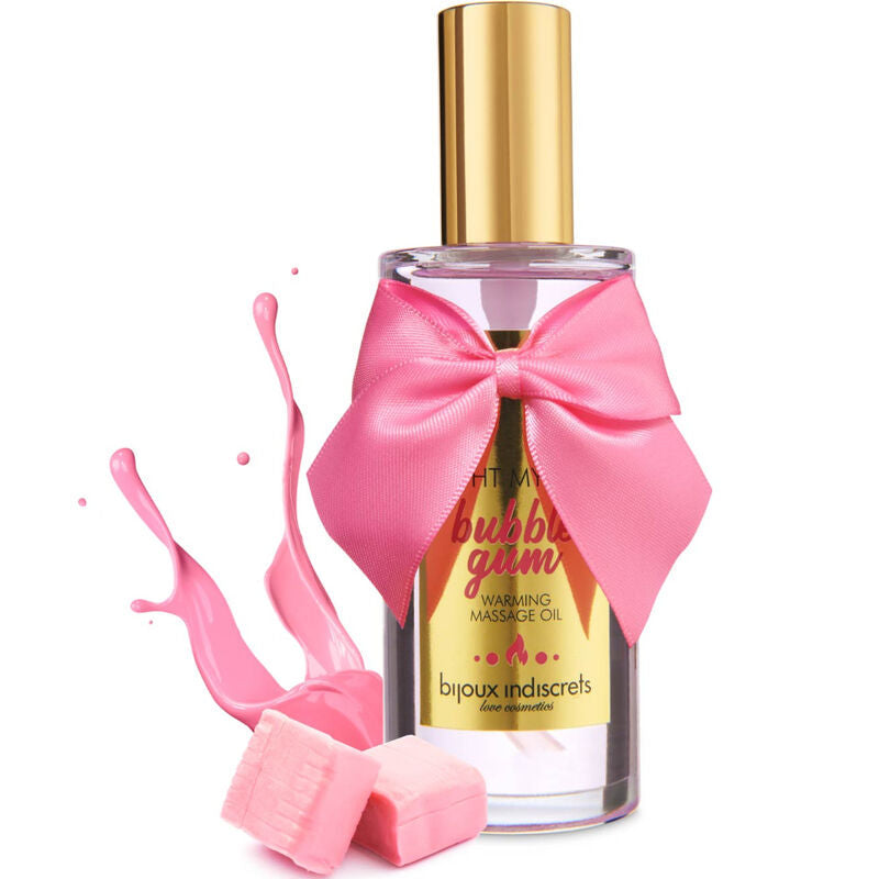 Bijoux indiscrets - light my fire olio da massaggio effetto calore gusto gomma