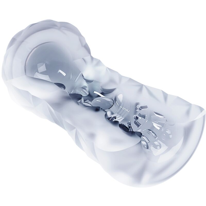 Pretty love - masturbador masculino fantasy espiral interna y bolas transparente