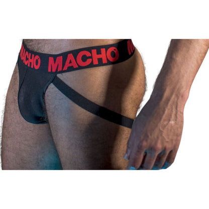 Macho - mx26x2 jock nero/rosso m