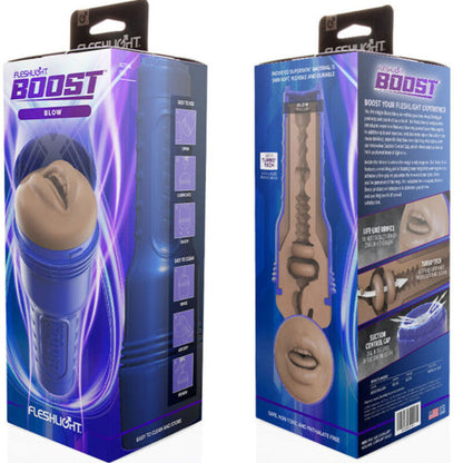 Masturbateur Homme Fleshlight Boost Bouche Bleu