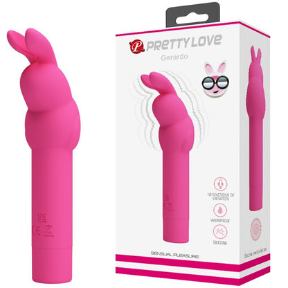 Pretty love - vibratore in silicone coniglio gerardo fuschia