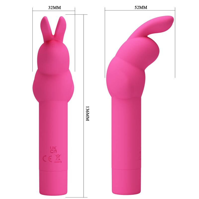 Pretty love - vibratore in silicone coniglio gerardo fuschia