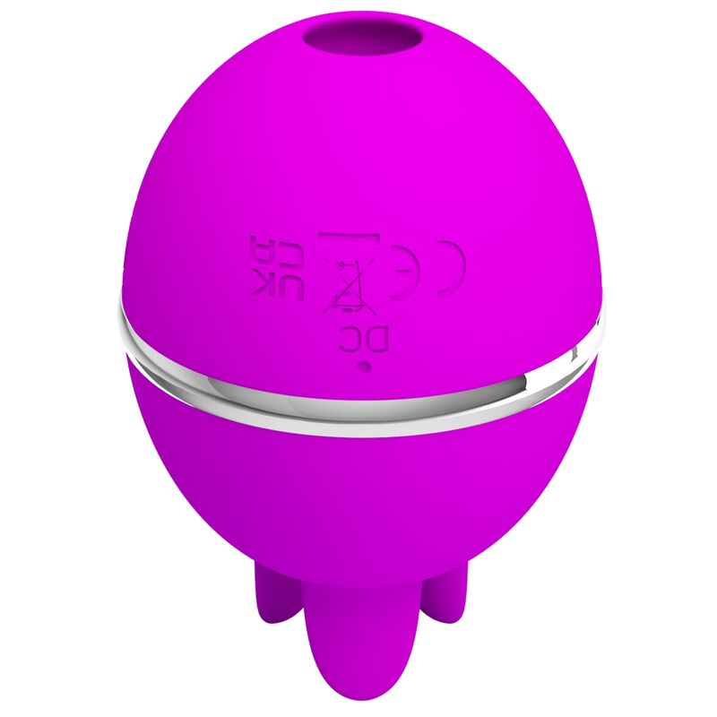 Pretty love - vibratore in silicone tondo viola gemini ball