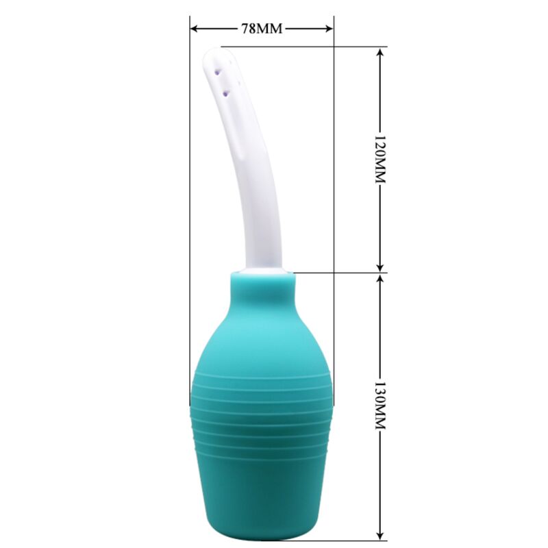 Mr play - doccia anale in gomma blu pera