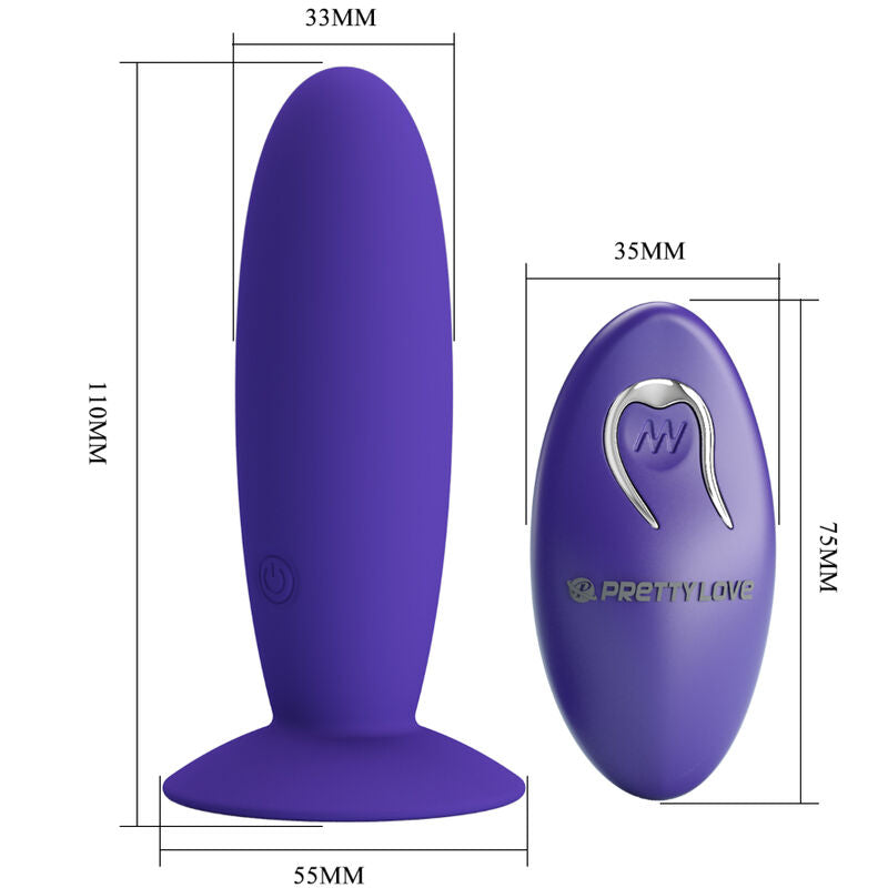 Pretty love - youth plug vibratore anale telecomando violetto