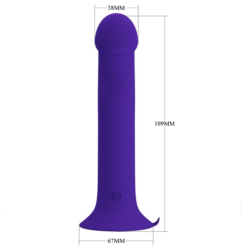 Pretty love - dildo vibrante murray youth e violetto ricaricabile
