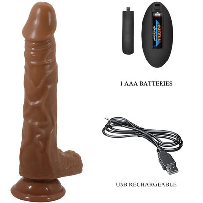 Dance - vibromasseur réaliste avec ventouse télécommandé
