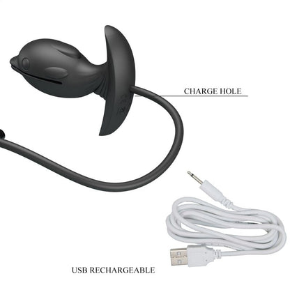 Pretty love - plug anale delfin gonfiabile e ricaricabile