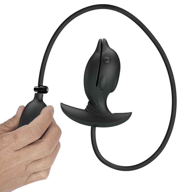 Pretty love - plug anale delfin gonfiabile e ricaricabile