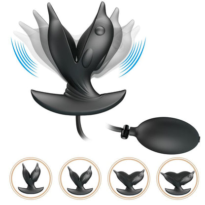 Pretty love - plug anale delfin gonfiabile e ricaricabile