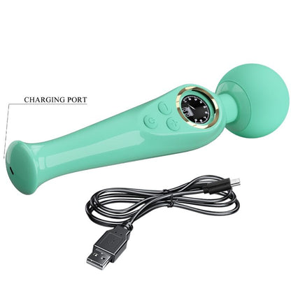 Pretty love - vibromasseur baguette vert skyler