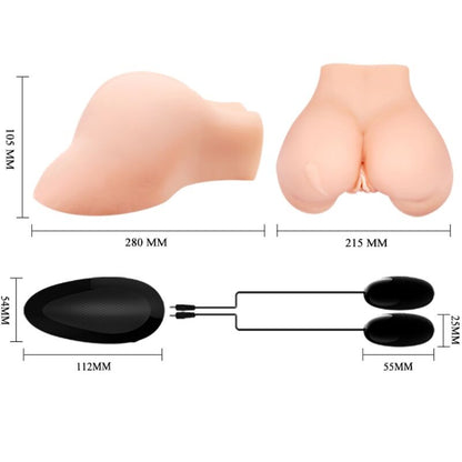 Crazy bull - vagin et anus avec texture réaliste et vibrations