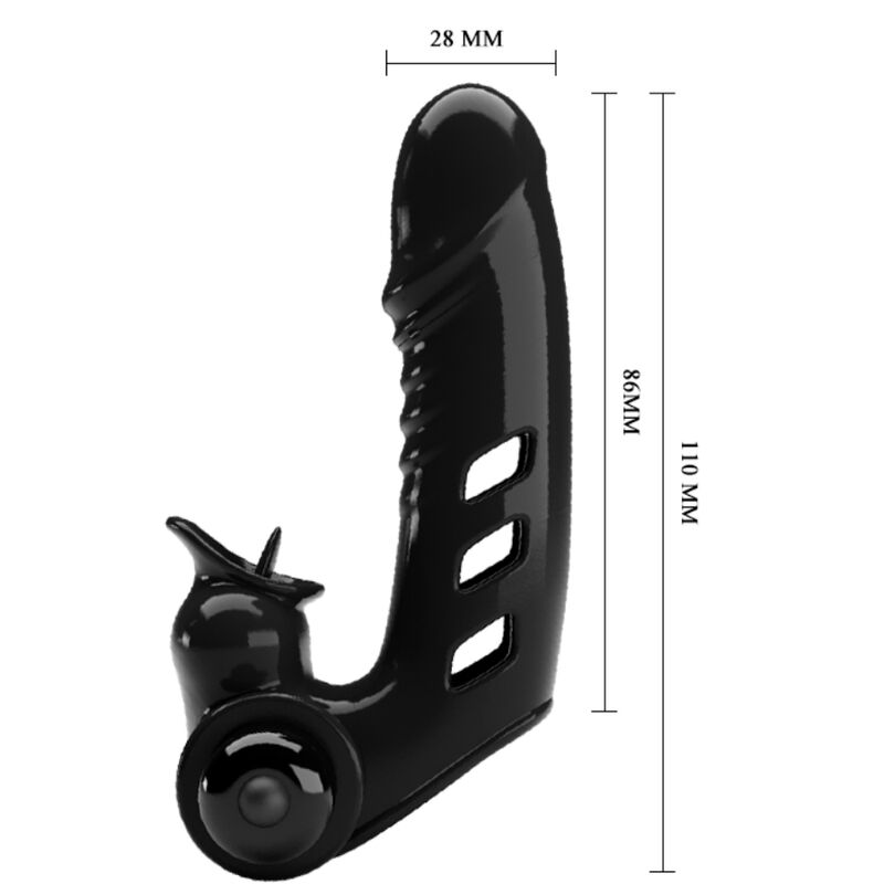 Pretty love - copertura per dita vibratore corbin nera