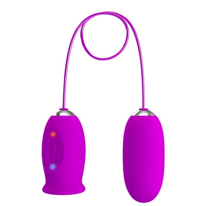 Pretty love - vibratore ricaricabile daisy dual egg viola