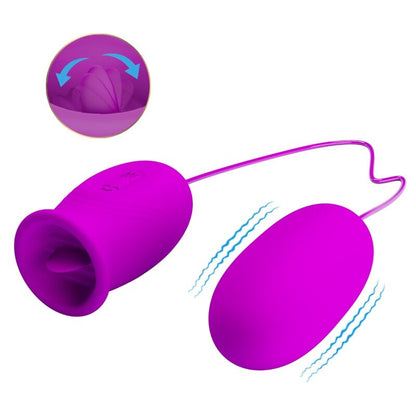 Pretty love - vibratore ricaricabile daisy dual egg viola