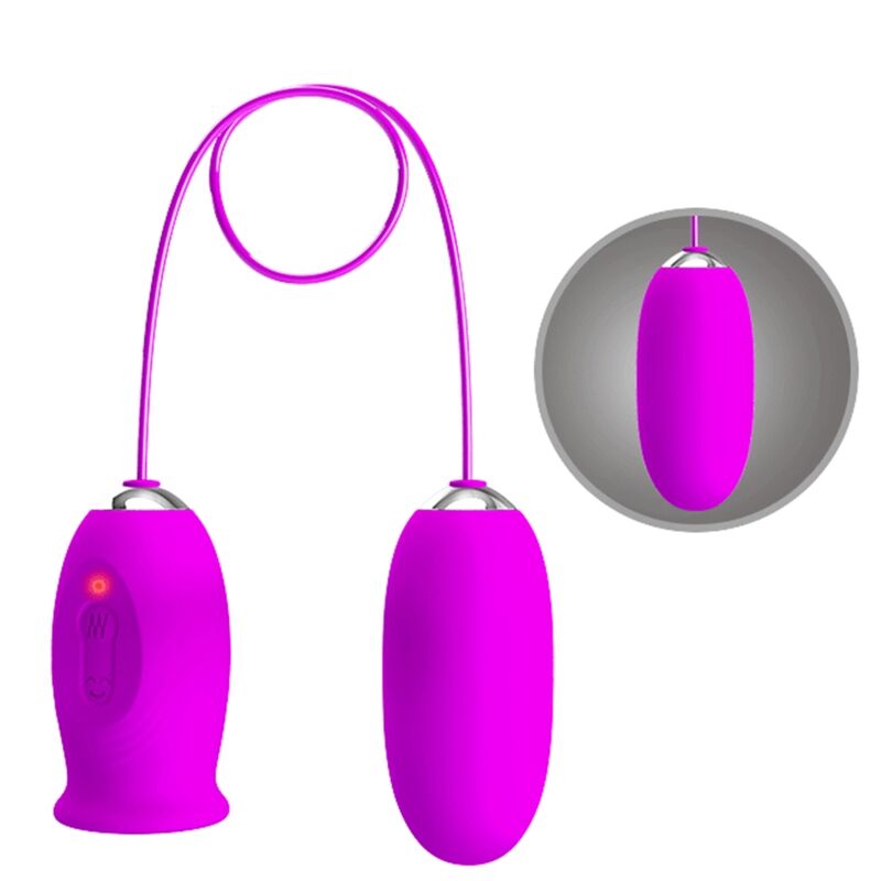 Pretty love - vibratore ricaricabile daisy dual egg viola