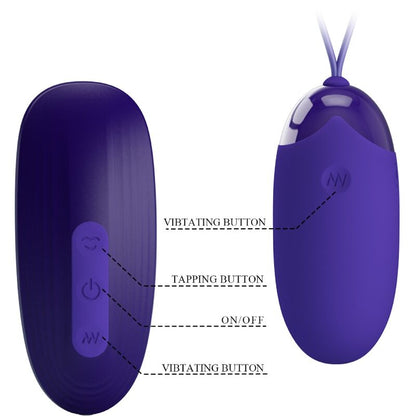 Succhia Clitoride + ovetto Pretty Love Blu