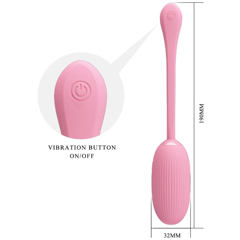 Oeuf vibrant Pretty Love Doreen rose avec appli