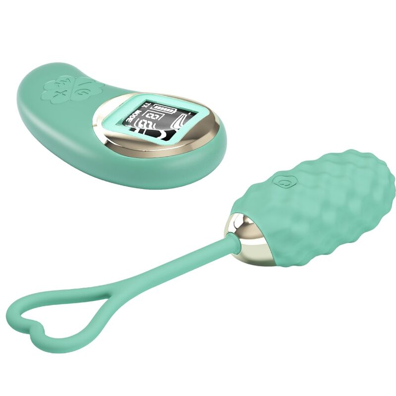 Pretty love - uovo vibrante con telecomando verde vivian