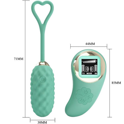Pretty love - uovo vibrante con telecomando verde vivian