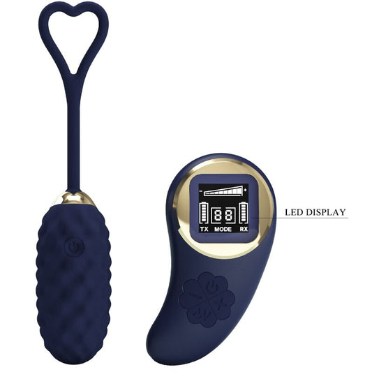 Pretty love - uovo vibrante con telecomando blu vivian