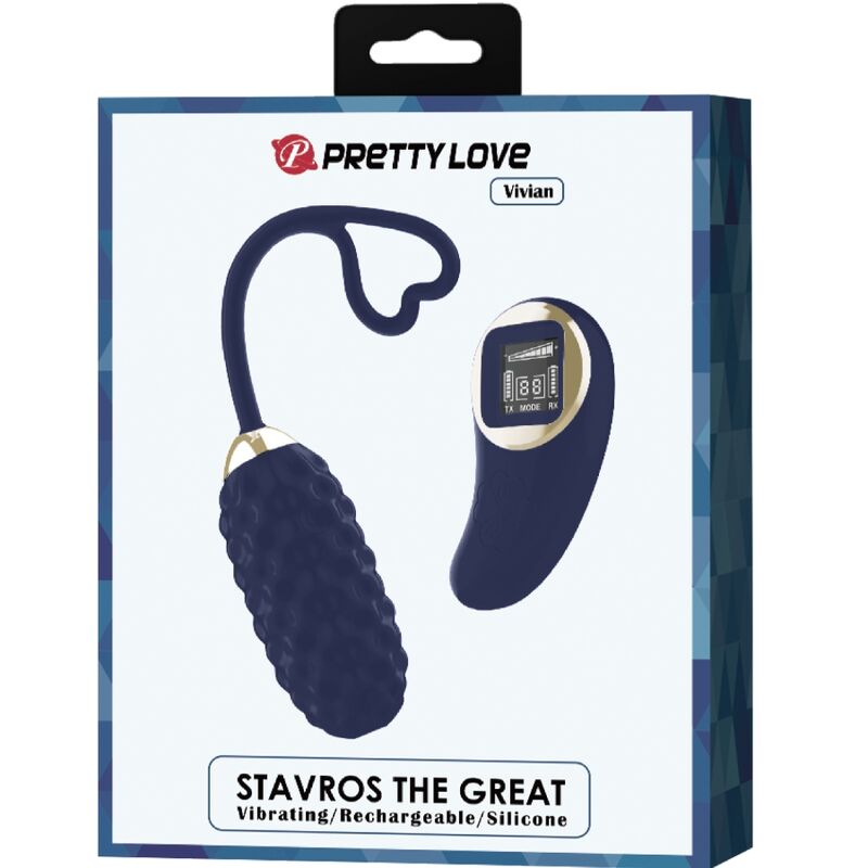 Pretty love - uovo vibrante con telecomando blu vivian