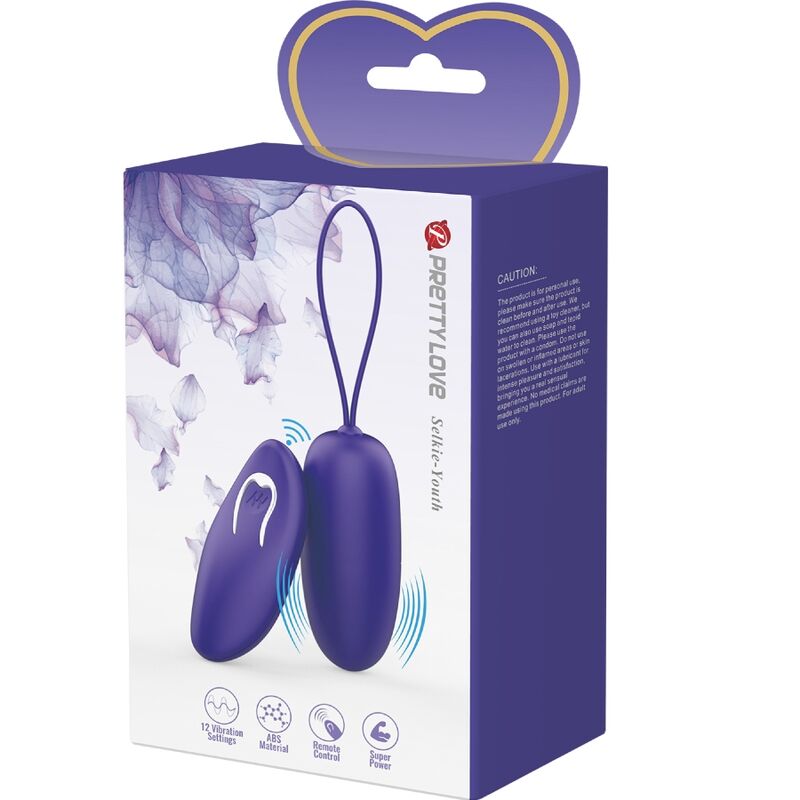 Pretty love - telecomando selkie youth mini uovo vibrante violetto