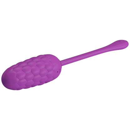 Pretty love - œuf vibrant texturé marin rechargeable violet