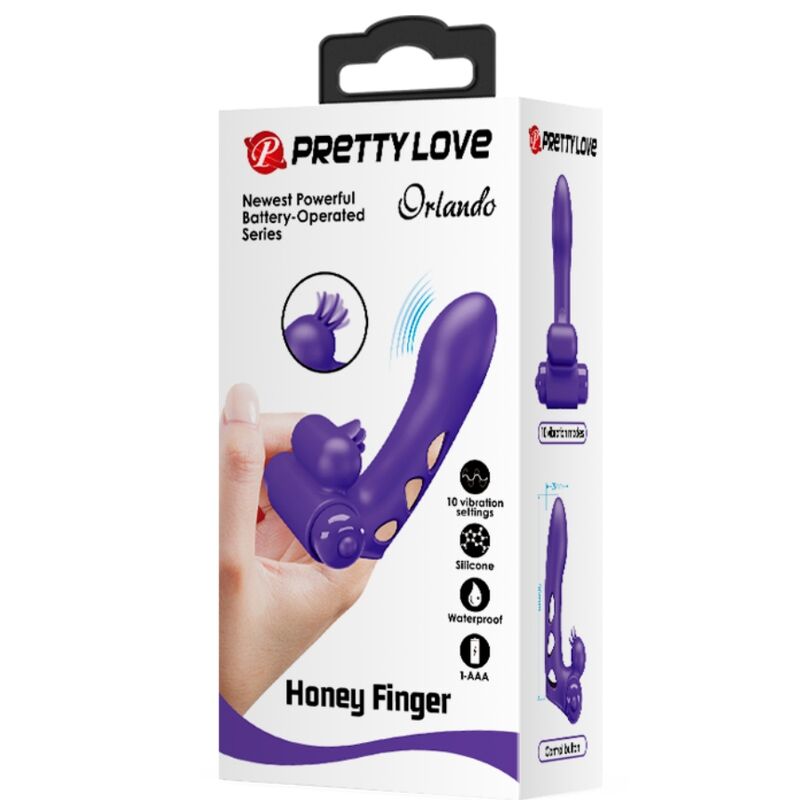 Pretty love - copertura per dita vibratore orlando viola