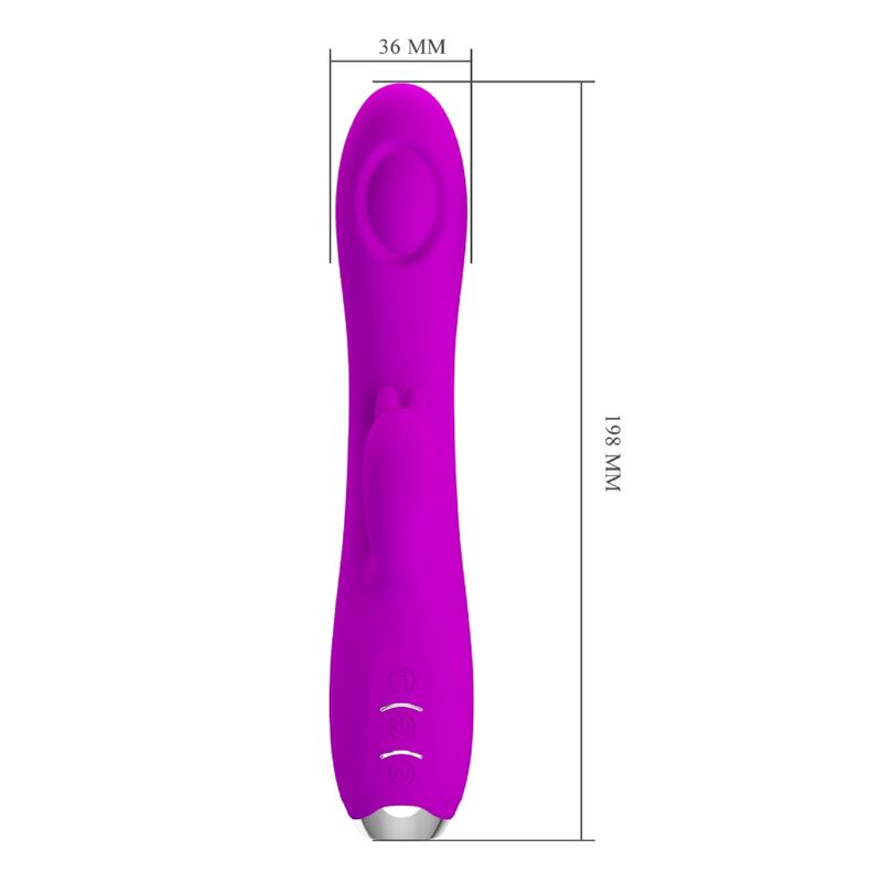 PRETTY LOVE - REGINA VIBRATORE-GEL ASPIRANTE RICARICABILE VIOLA