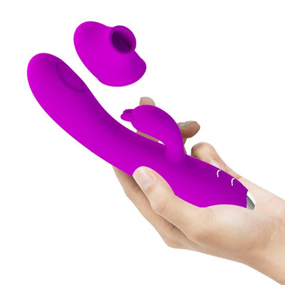 PRETTY LOVE - REGINA VIBRATORE-GEL ASPIRANTE RICARICABILE VIOLA