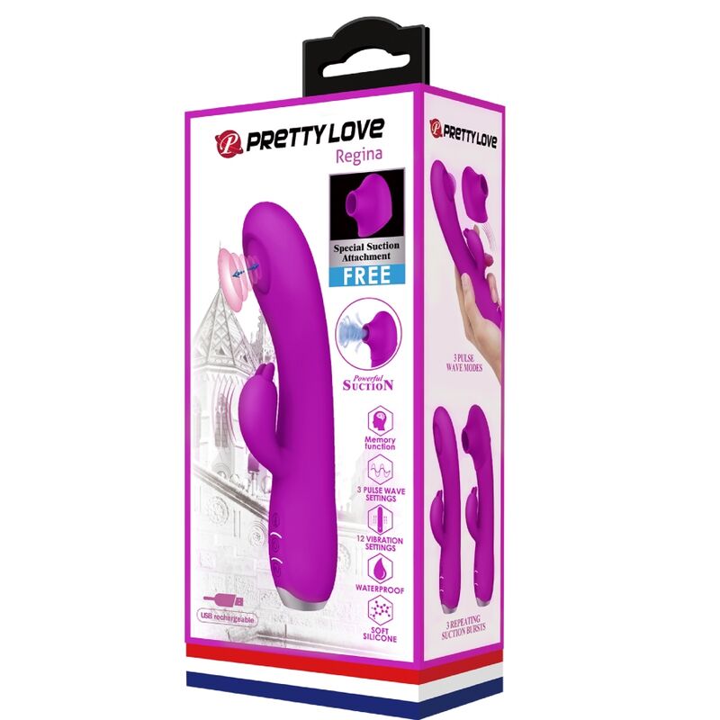 Vibromasseur Lapin Pretty Love Regina Violet