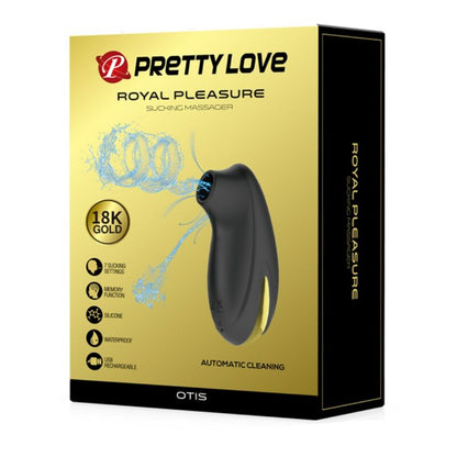 Pretty love - massaggiatore ad aspirazione di lusso ricaricabile nero