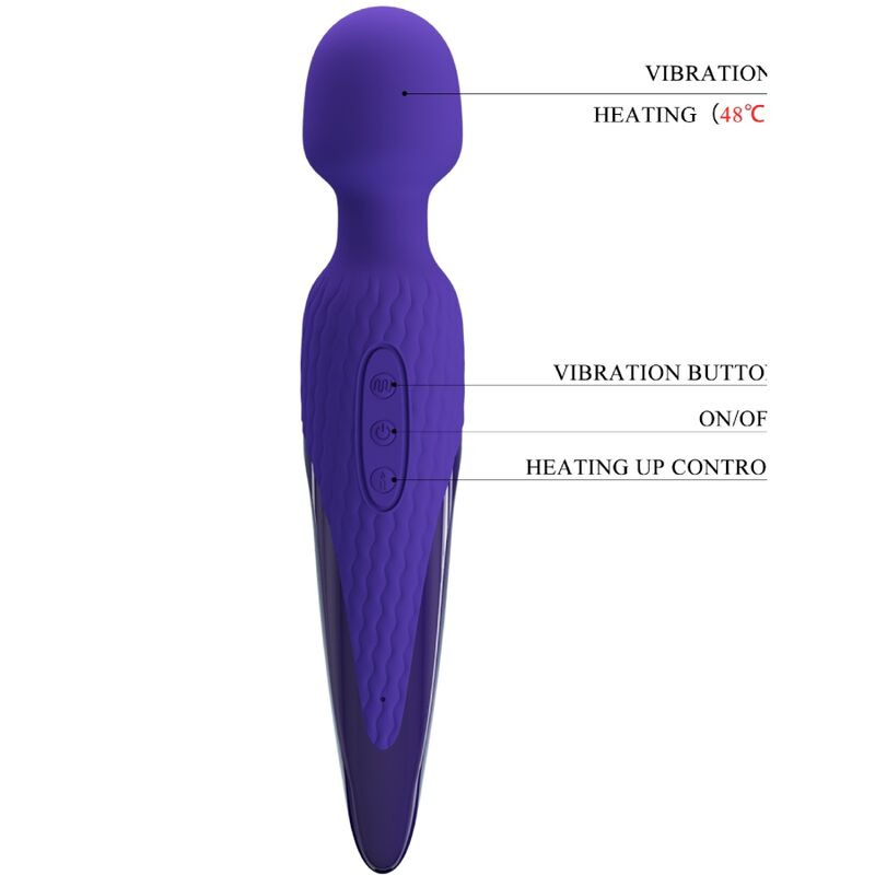Pretty love - vibratore antony youth wand violetto effetto calore