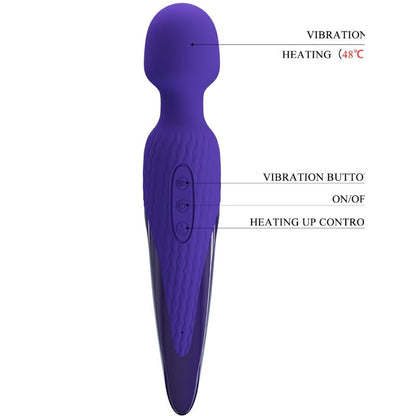 Pretty love - vibratore antony youth wand violetto effetto calore