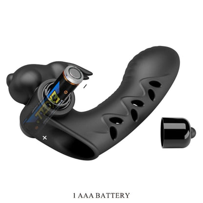 Pretty love - copertura per dita vibratore coniglio nero vance
