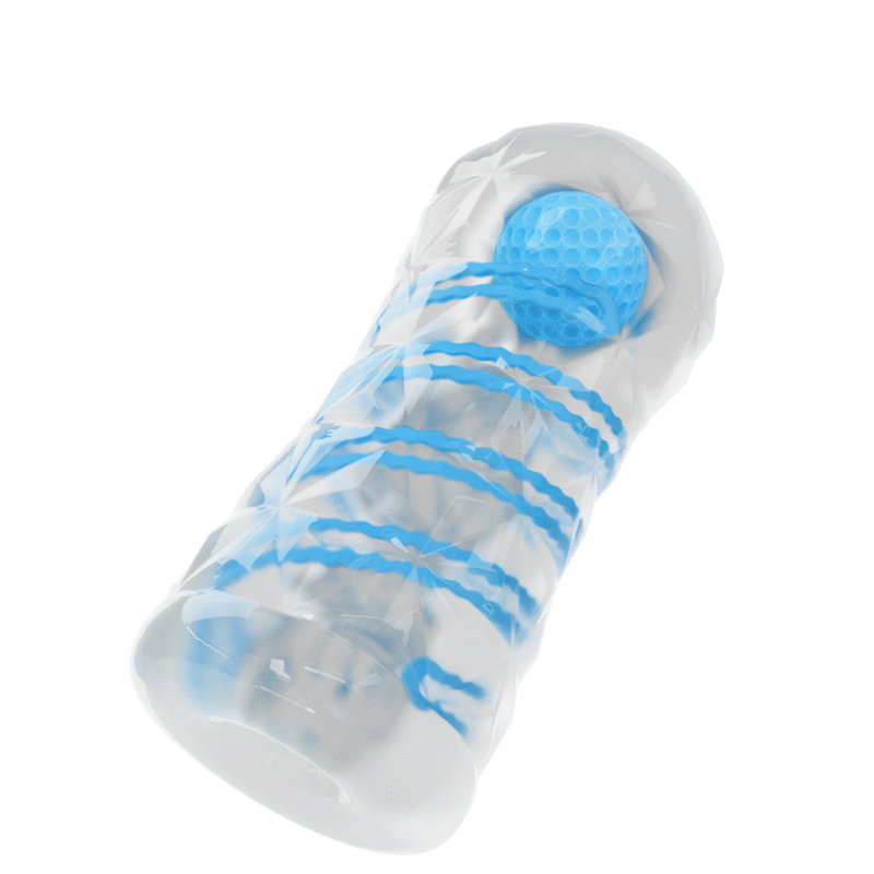 Pretty love - piccolo masturbatore con spirali blu