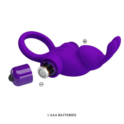 PRETTY LOVE - ANNEAU VIBRANT PÉNIS LAPIN VIOLET