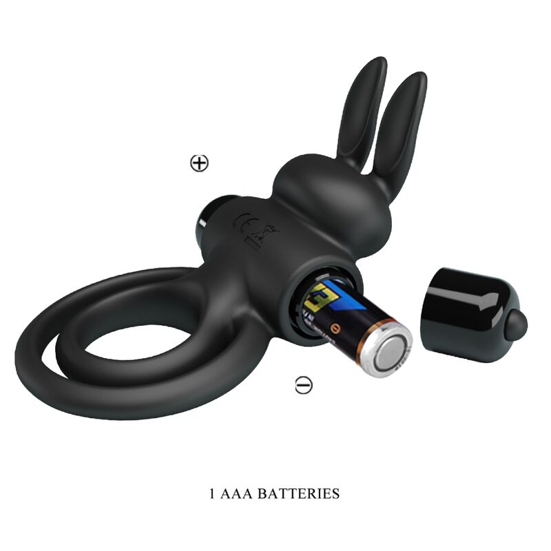 Pretty love - anello vibrator iii rabbit per pene nero