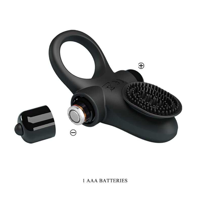 Pretty love - anello vibratore ii per il pene nero