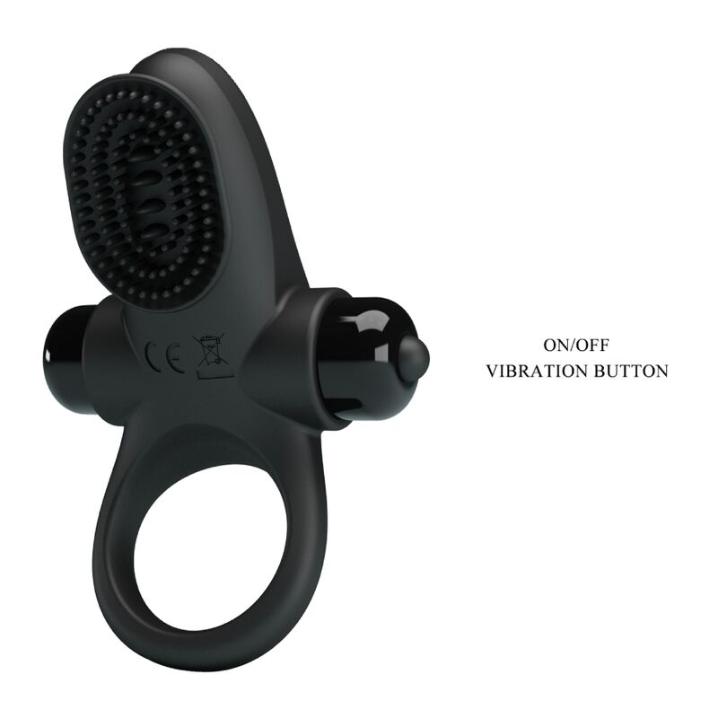 Pretty love - anello vibratore ii per il pene nero
