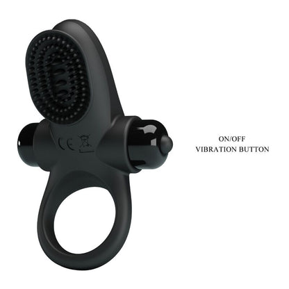 Pretty love - anello vibratore ii per il pene nero