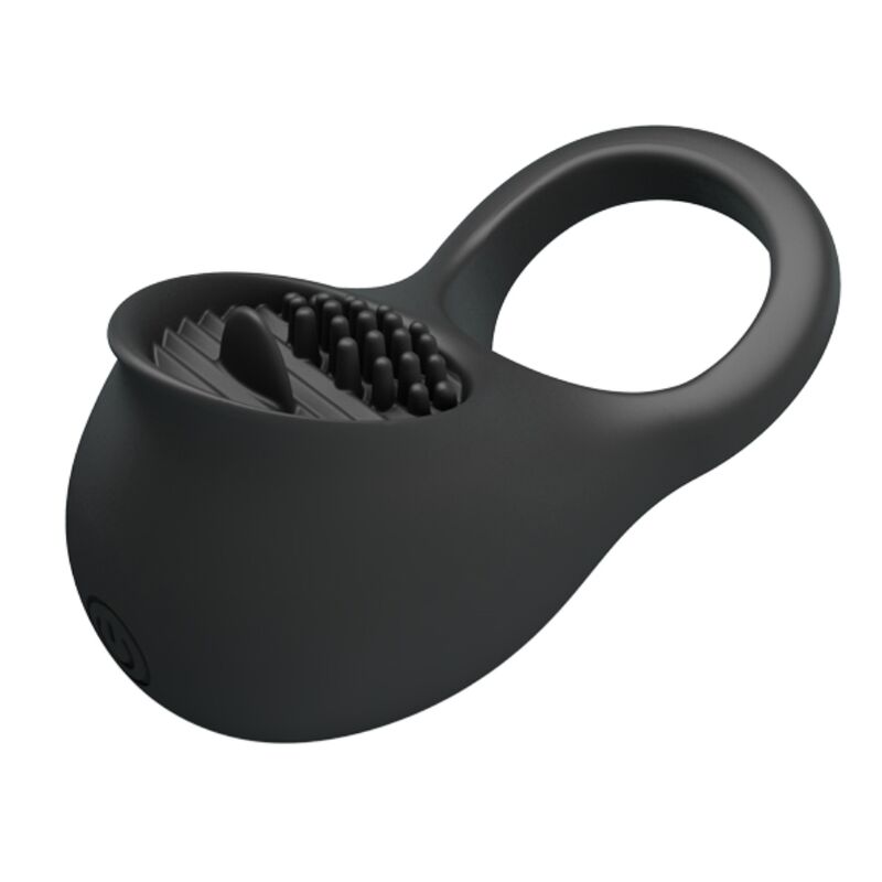 Pretty love - anello vibrante per pene con lingua nera