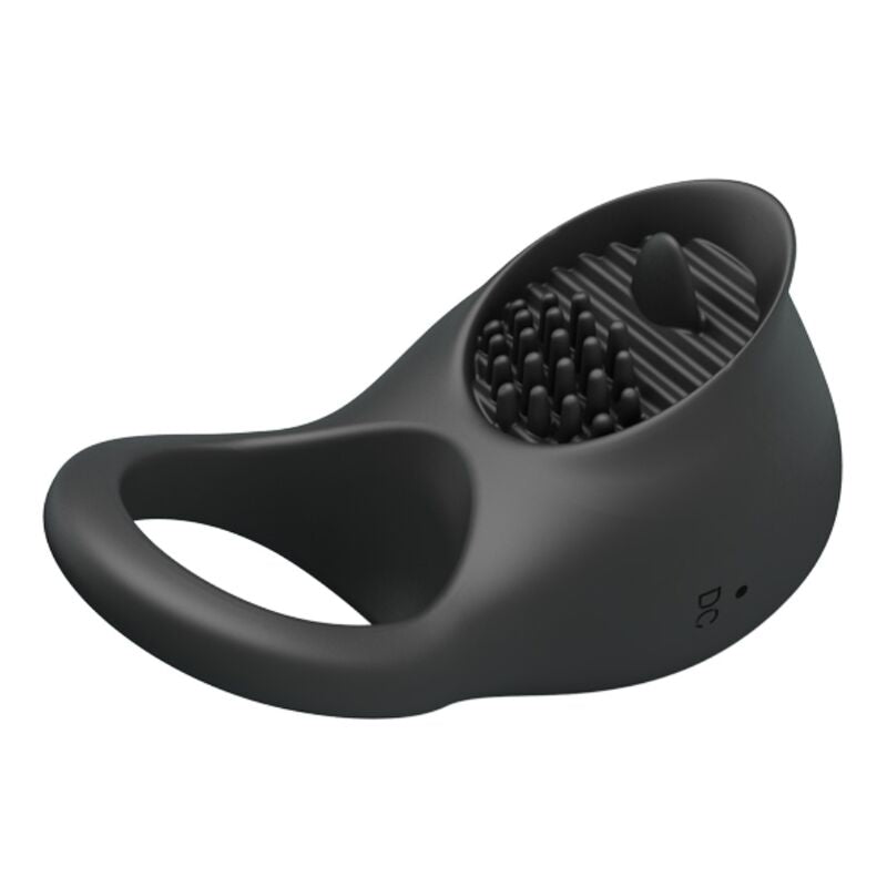 Pretty love - anello vibrante per pene con lingua nera
