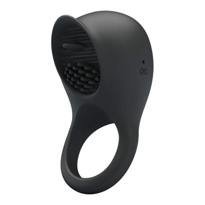 Pretty love - anello vibrante per pene con lingua nera