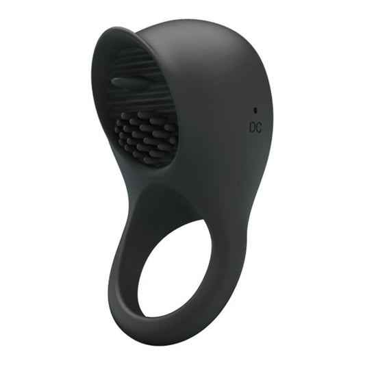 Pretty love - anello vibrante per pene con lingua nera