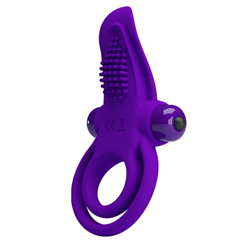 Pretty love - anello vibrante per pene viola