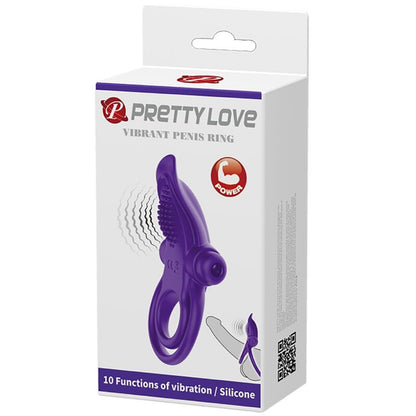 Pretty love - anello vibrante per pene viola
