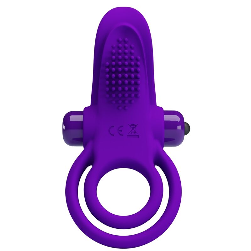Pretty love - anello vibrante per pene viola