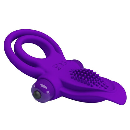 Pretty love - anello vibrante per pene viola